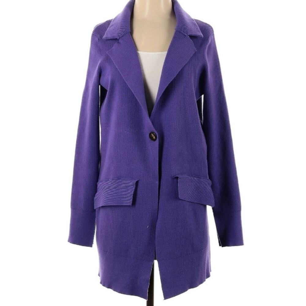 Free People $198 Small Purple Cardigan Sweater